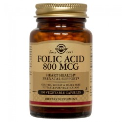 Solgar Folic Acid 800μg 100tabs