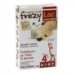 Frezyderm Frezylac Bio Cereal Ρυζάλευρο Γάλα Βανίλια 200gr