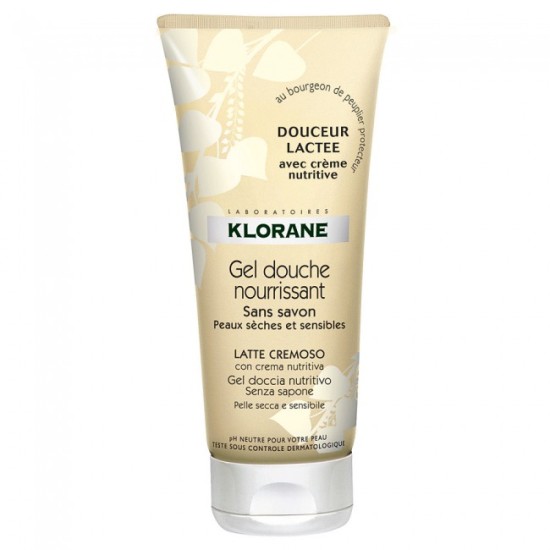 Klorane Gel Douche Douceur Lactee Πλούσια Αίσθηση 200ml