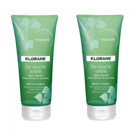 Klorane Gel Douche Oxygene Τονωτικό Οξυγόνο 200ml 1+1 ΔΩΡΟ