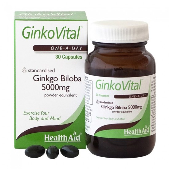 Health Aid GinkoVital Ginkgo Biloba 5000mg 30caps