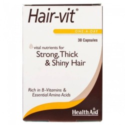 Health Aid Hairvit Capsules 30 Blister