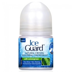 Optima Ice Guard Crystal Deodorant Roll On Lemongrass 50ml