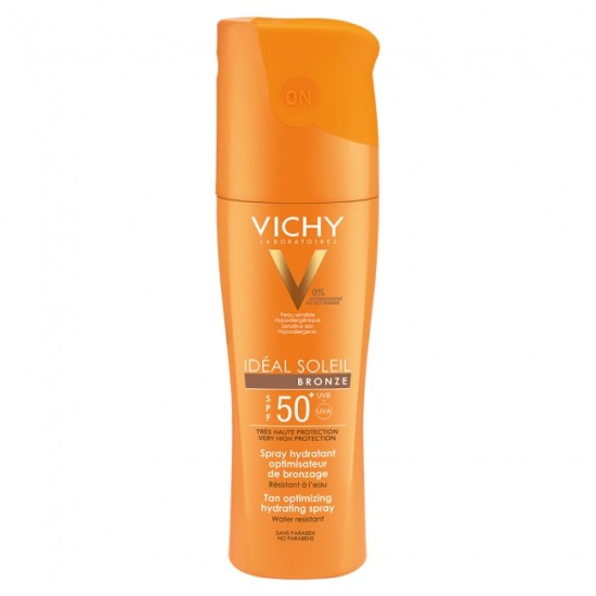 Vichy Ideal Soleil Bronze Spf50 Spray Βελτιστοποίησης Μαυρίσματος 200ml