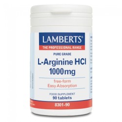 Lamberts L-Arginine HCL 1000mg 90tabs