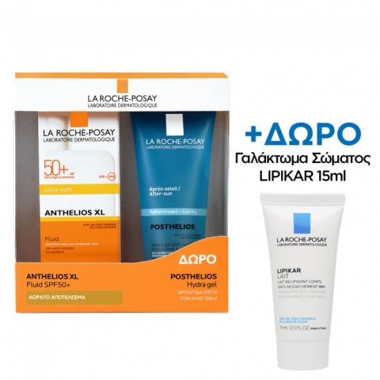 La Roche Posay Anthelios XL Fluide SPF50 50ml & ΔΩΡΟ Posthelios Hydra Gel After Sun 100ml