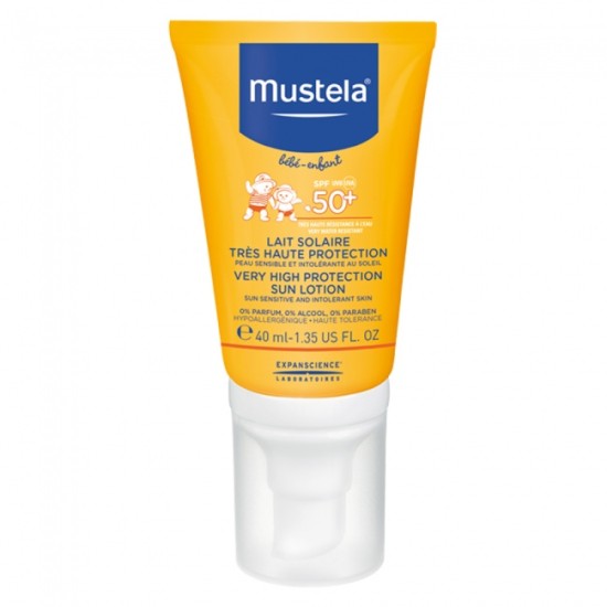 Mustela Lait Solaire Protecteur Visage Spf50+ 40ml Pocket Size