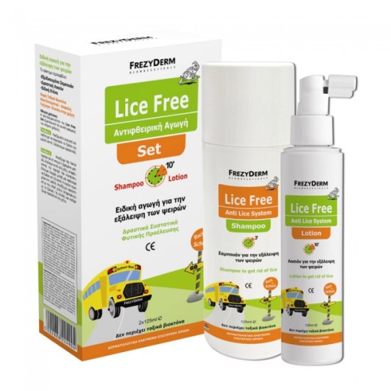 Frezyderm Lice Free Set (Shampoo 125ml + Lotion 125ml)