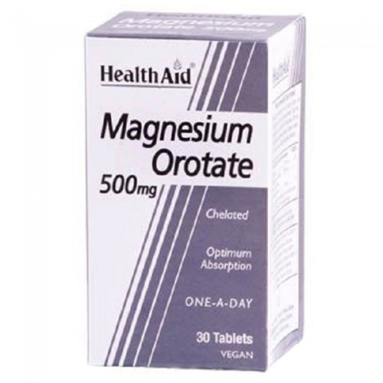 Health Aid Magnesium Orotate 500mg Tablets 30