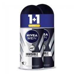 Nivea Men Black & White Power Invisible Roll-On 48h 50ml 1+1 ΔΩΡΟ