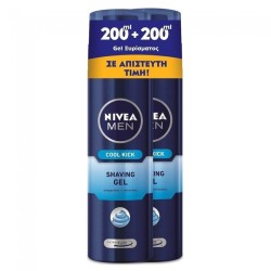 Nivea Men Cool Kick Shaving Gel 2x200ml