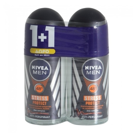 Nivea Men Stress Protect Roll-On 48h 50ml 1+1 ΔΩΡΟ