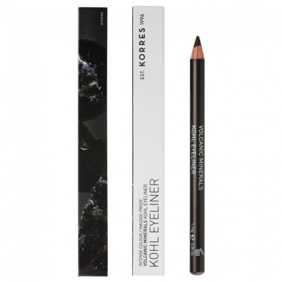 Korres Μολύβι Ματιών Volcanic Minerals Kohl Eyeliner 02 Καφέ 1,14gr