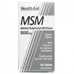 Health Aid MSM 1000mg Vegetarian Tablets 90