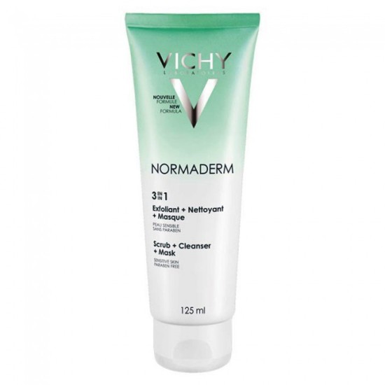 Vichy Normaderm 3 in 1 Exfoliant Nettoyant Masque 125ml