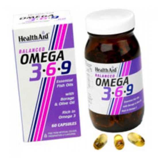 Health Aid Omega 3-6-9  1155mg Capsules 60