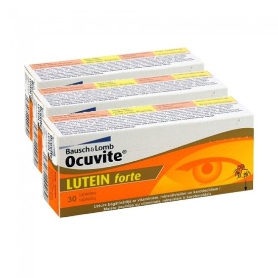 Bausch & Lomb Ocuvite Lutein Forte 90tabs 3x30tabs