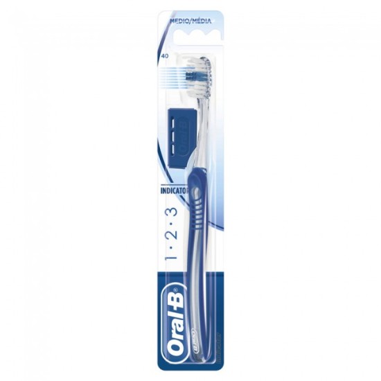 Oral B Οδοντόβουρτσα 1-2-3 Indicator 40 Medium