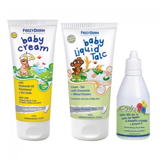 Frezyderm Πακέτο Baby Cream 175ml + Baby Liquid Talk 150ml + Baby ABCC 50ml