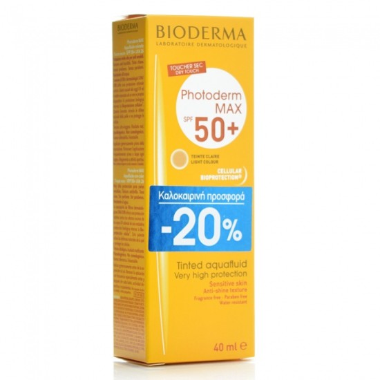 Bioderma Photoderm Max Aquafluid Tinted Doree SPF50+ 40ml Promo Pack -20%