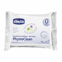 Chicco Physioclean Υγρά Μαντηλάκια Για Τη Μύτη 0m+ 16 Τεμάχια