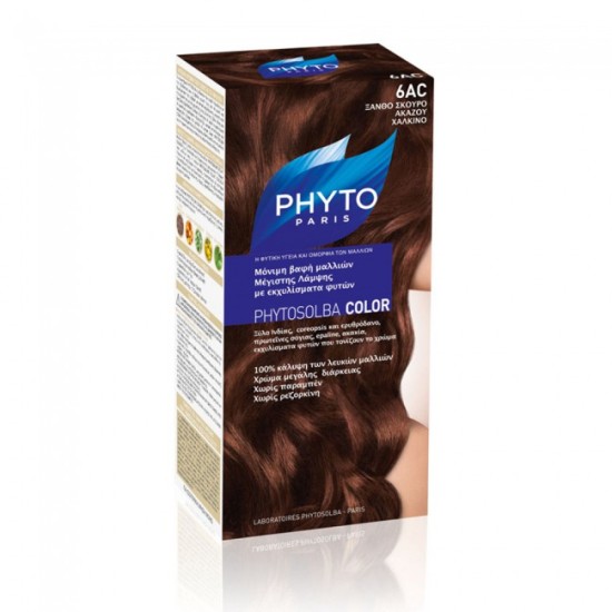 Phyto Phytosolba Color 6ac Blond Fonce Acajou Cuivre Kit