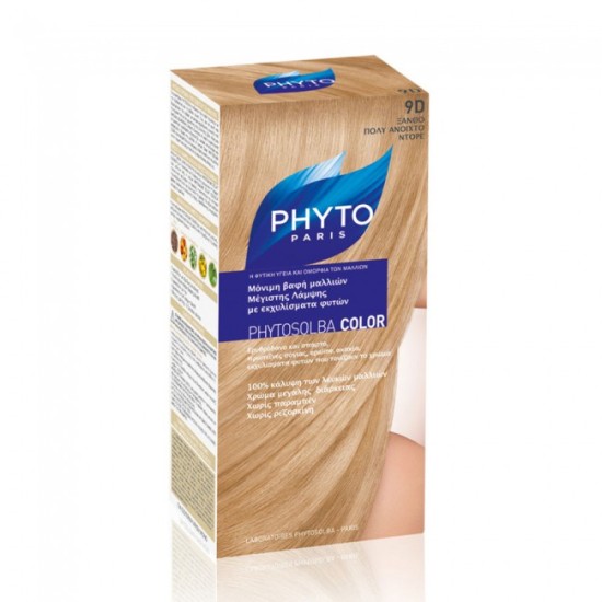 Phyto Phytosolba Color 9d Blond Tres Clair Dore Kit