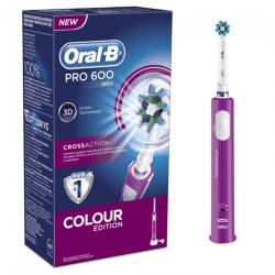 Oral B Pro 600 Cross Action Colour Edition Pink