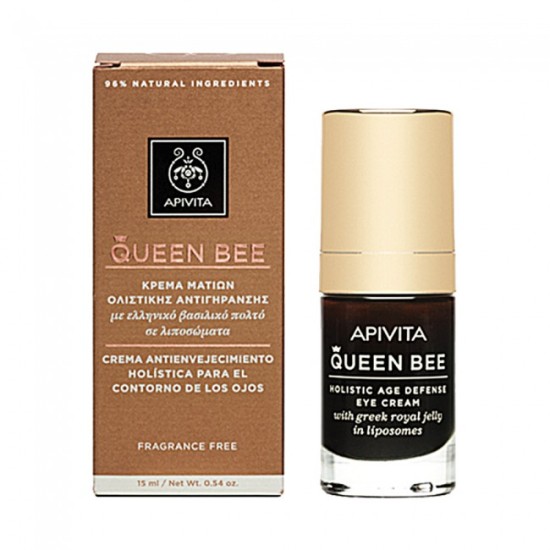 Apivita Queen Bee Kρέμα Lifting Ματιών Ολιστικής Αντιγήρανσης 15ml