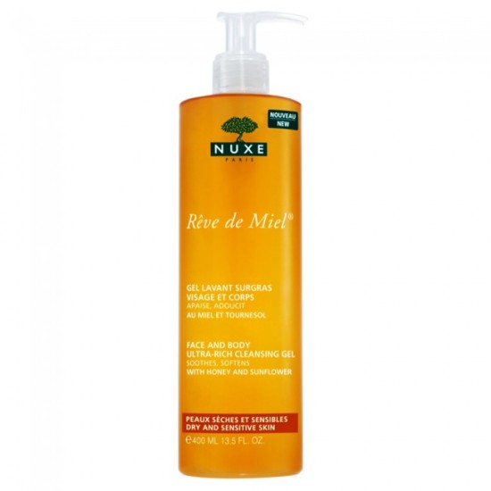 Nuxe Reve De Miel Gel Lavant Visage Et Corps 400ml