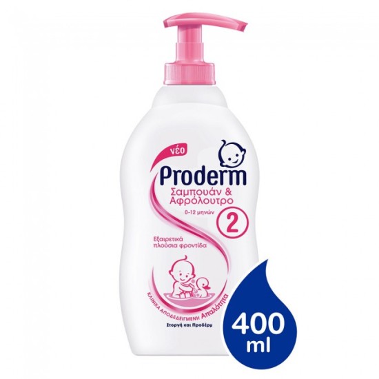 Proderm Σαμπουάν & Αφρόλουτρο 1-3 Ετών 400ml