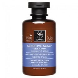 Apivita Sensitive Scalp Shampoo Με Λεβαντα & Μελι 250ml