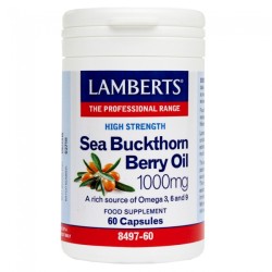 Lamberts Sea Buckthorn Berry Oil 1000mg 60 Caps