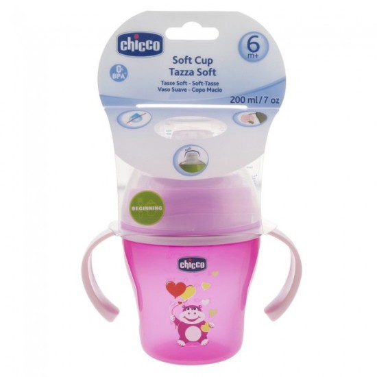 Chicco Soft Cup 6m+ Ροζ