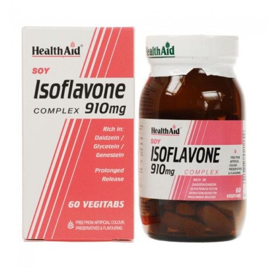 Health Aid Soya Isoflavones Complex 910mg Vegetarian Tablets 30