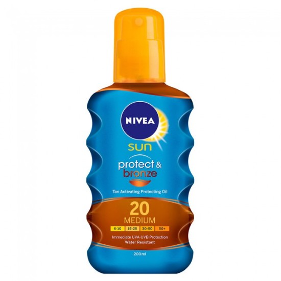 Nivea Sun Protect & Bronze Oil Spray SPF 20 200ml