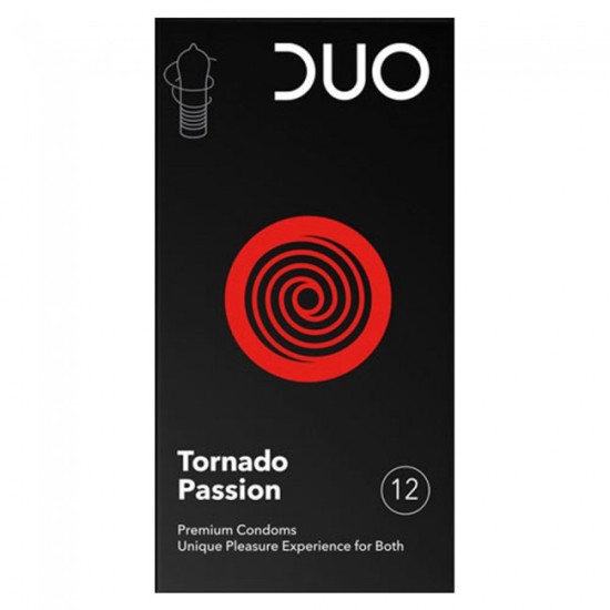 Duo Tornado Passion Με Ραβδώσεις 12 Τεμαχίων