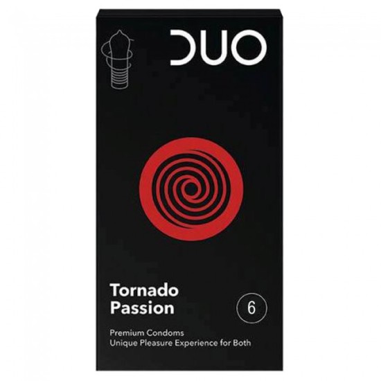 Duo Tornado Passion Με Ραβδώσεις 6 Τεμαχίων