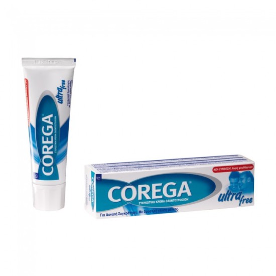 Corega Ultra Free Στερεωτική Κρέμα Οδοντοστοιχιών 40ml