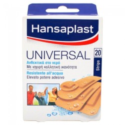 Hansaplast Universal Water Resistant 20 Strips 4 Μεγεθών