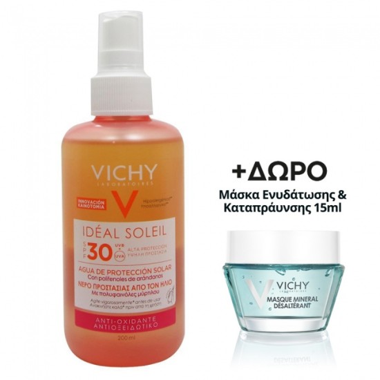 Vichy Ideal Soleil Antioxidant Solar Protective Water Spf30 200ml