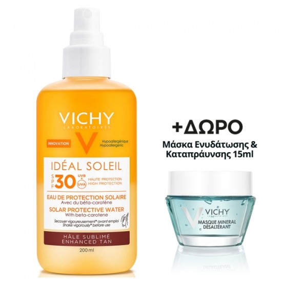 Vichy Ideal Soleil Enhanced Tan Solar Protective Water Spf30 200ml