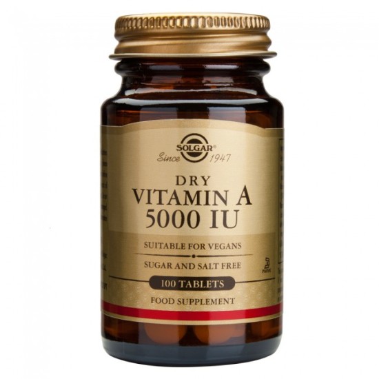 Solgar Vitamin A 5000 IU Dry 100tabs