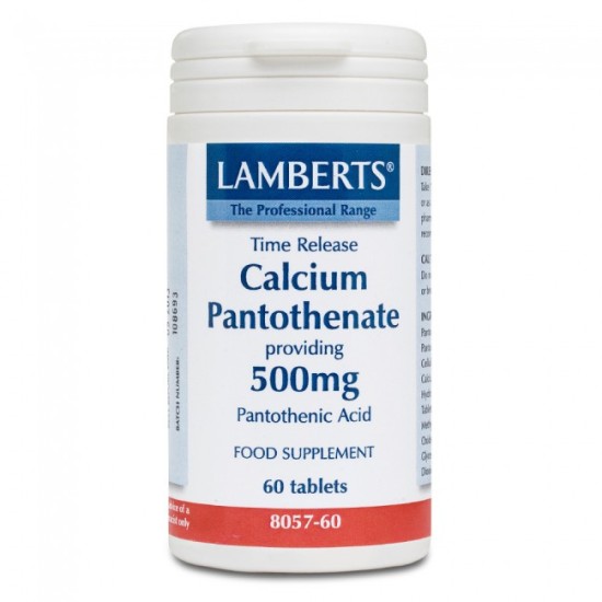 Lamberts Vitamin B5 Calcium Pantothenate 500mg 60tabs