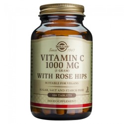 Solgar Vitamin C 1000mg With Rose Hips 100tabs