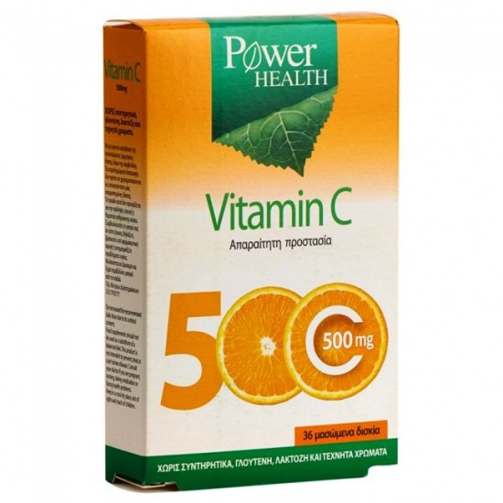 Power Health Vitamin C 500mg Chewable Tabs 36