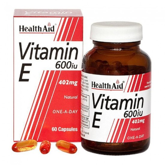 Health Aid Vitamin E 600iu Natural Capsules 60